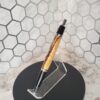 Handmade Pen - Sierra Click Pen: Chrome with Marblewood - Image 3