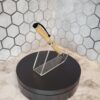 Handmade Pen - Slimline Twist Pen: Black Enamel with American Elm - Image 3