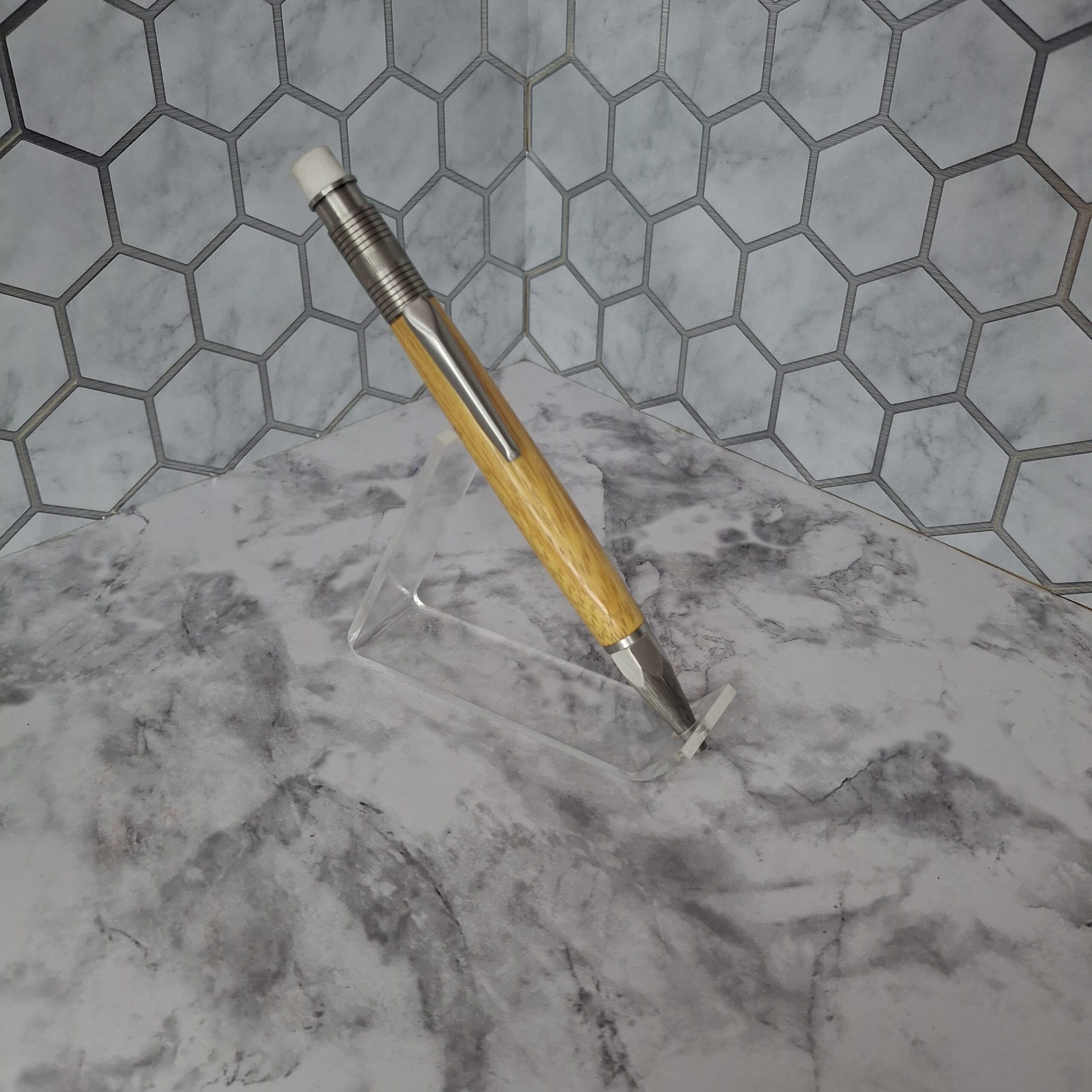 Mechanical Pencil, Handmade 2mm Pencil in Antique Pewter outlets and Acrylic